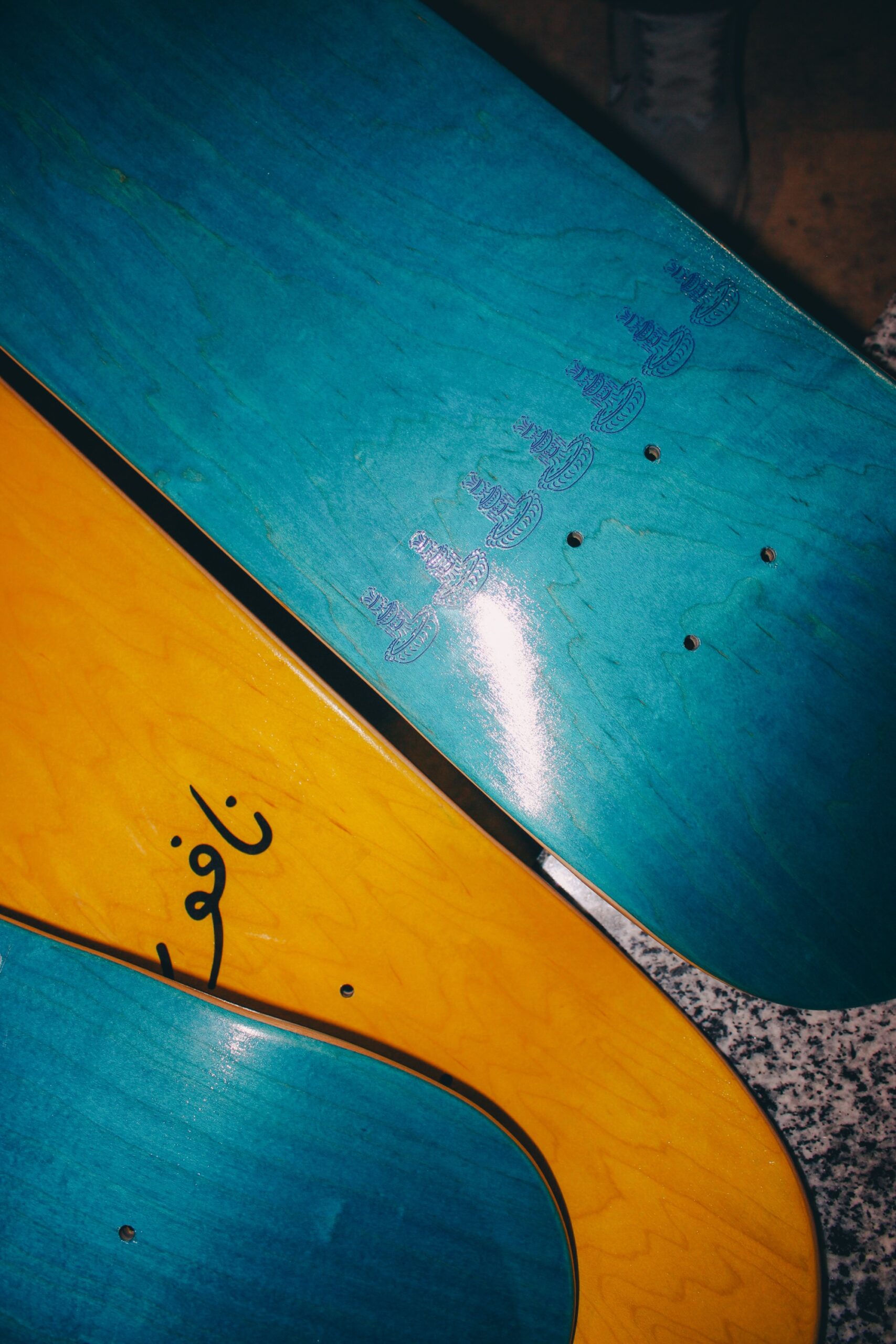 Three NAF Blank Blue 8.25" - 3 Skateboard Decks - Image 4