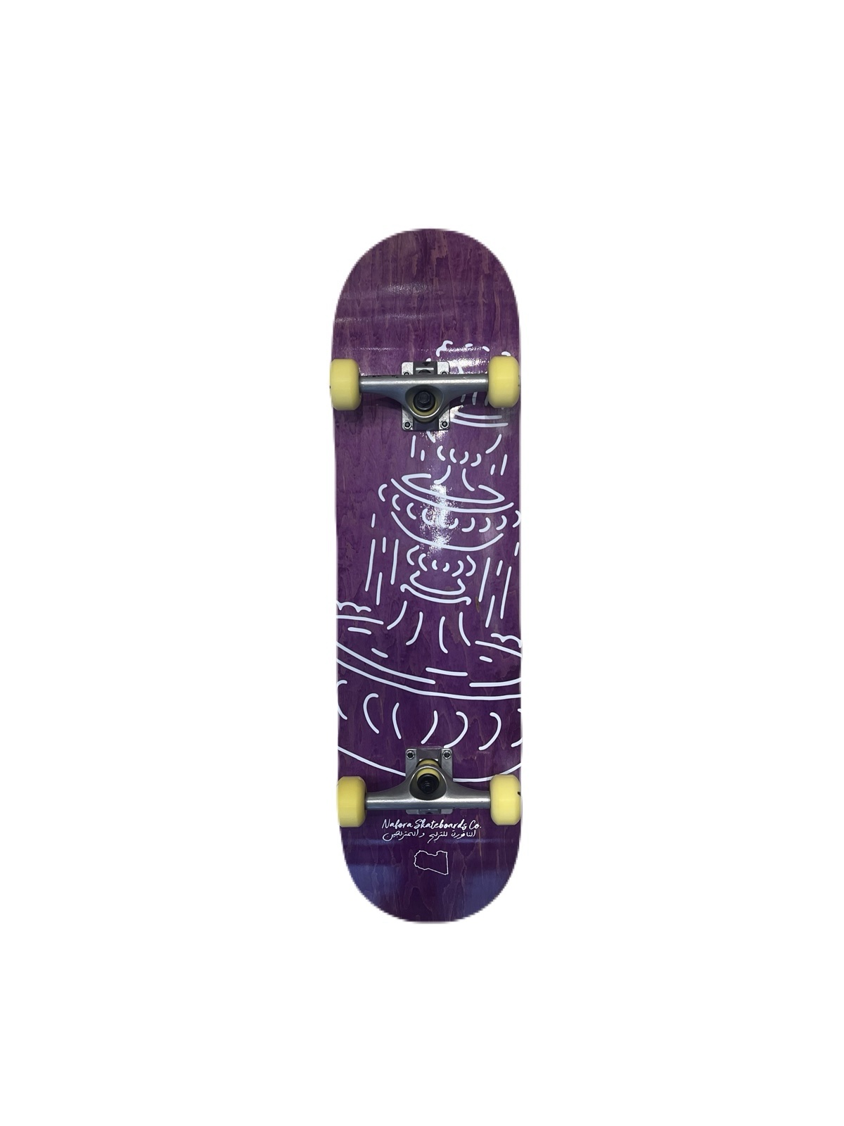 Libya Map NAF PURPLE 8.25″ – Skateboard Complete
