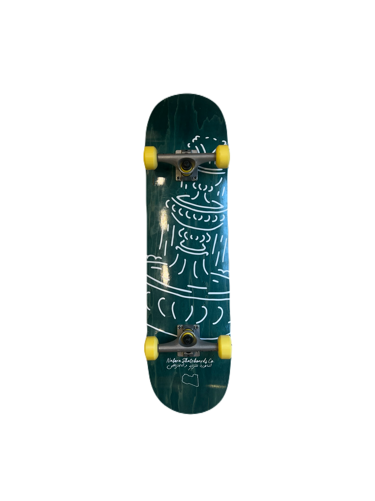 Libya Map NAF GREEN 8.125″ – Skateboard Complete